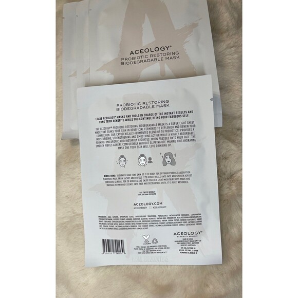 Aceology PROBIOTIC RESTORING BIODEGRADABLE MASK SET - Picture 5 of 10